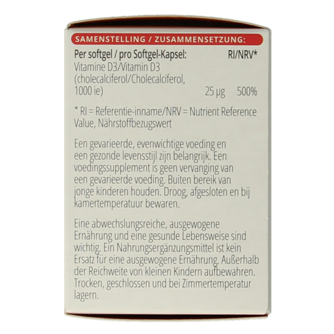 Vitamina D3 1000 UI 100 Softgel