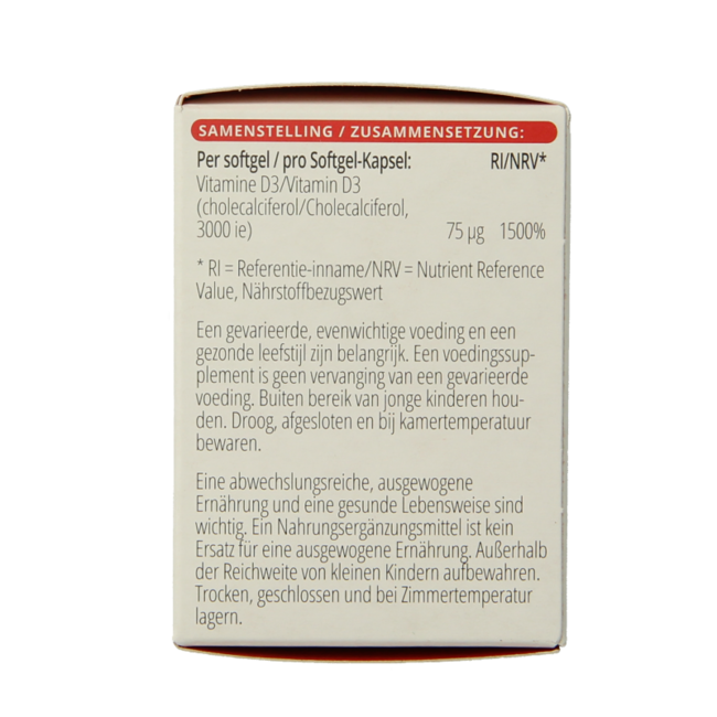 Vitamin D3 3000 IE 100 Softgels