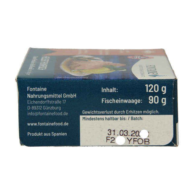 Tonijnfilet in olijfolie bio 120 Gram