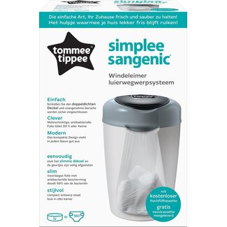Tommee Tippee Simplee Sangenic Windeleimer Grau 1 Stück