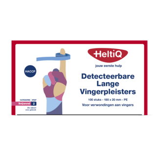 Heltiq Detektierbares Fingerpflaster lang PE 180 × 20 mm 100 Stück
