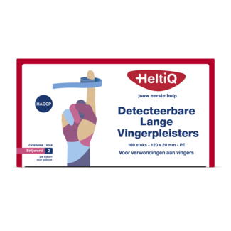 Heltiq Detektierbares Fingerpflaster lang PE 120 × 20 mm 100 Stück