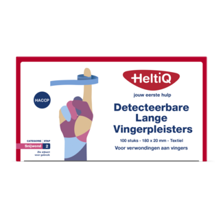 Heltiq Detect finger plaster long textile 180 x 20mm 100 pieces