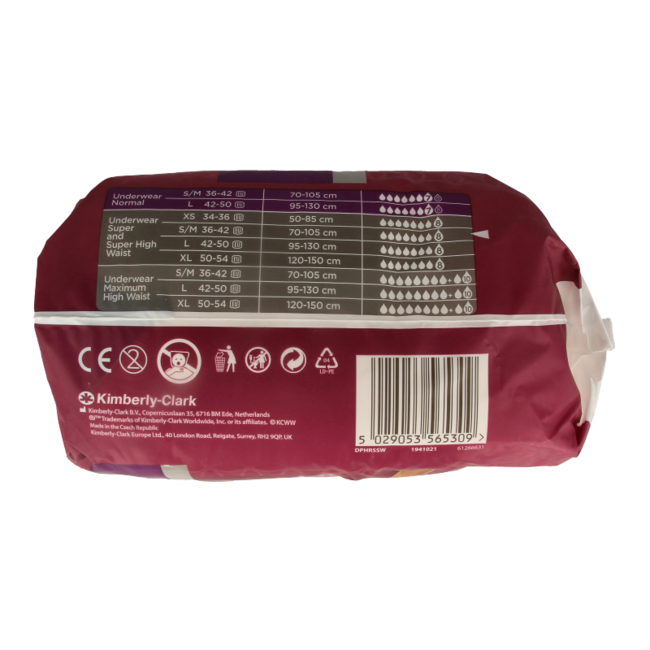 Depend Inkontinenz-Pants für Damen, Super, Größe S/M, 10 Stück