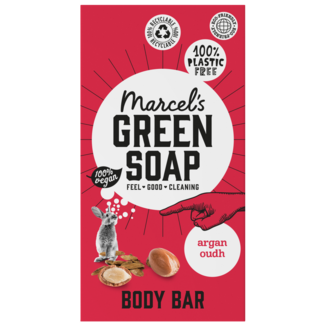 Marcel's Green Soap Argan & Oudh shower bar 150g