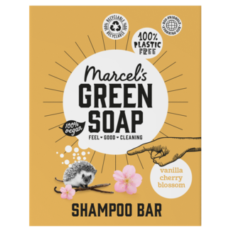 Marcel's Green Soap Champú sólido vainilla y flor de cerezo 90 g