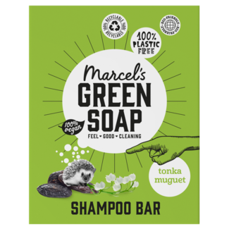 Marcel's Green Soap Tonka & Muguet shampoo bar 90g