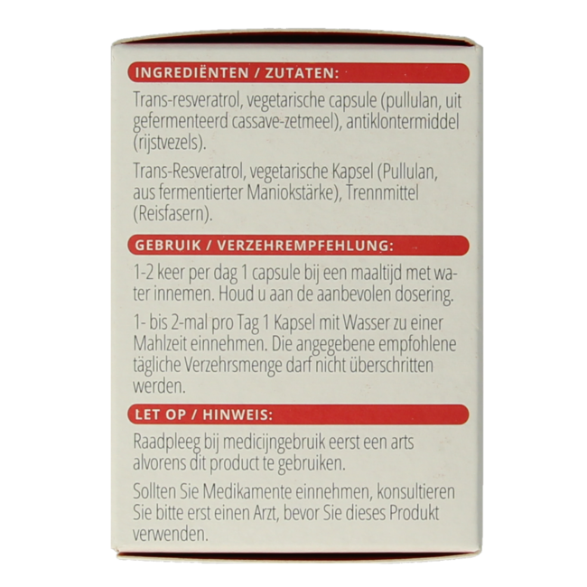 Resveratrol-VT 60 gélules