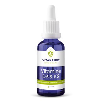 Vitakruid Vitamina D3 y K2 (MenaQ7) con pipeta de goteo 30 mililitros