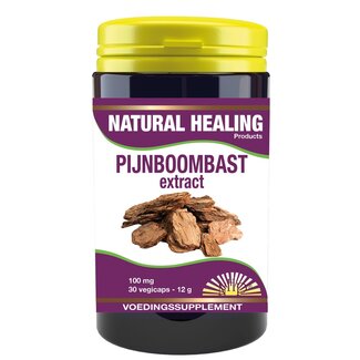 NHP Pijnboombast extract 100mg 30 Vegetarische capsules