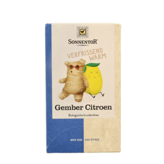 Sonnentor Ginger lemon tea organic 18 bags