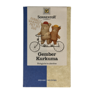Sonnentor Tè Zenzero e Curcuma Biologico, 18 Bustine