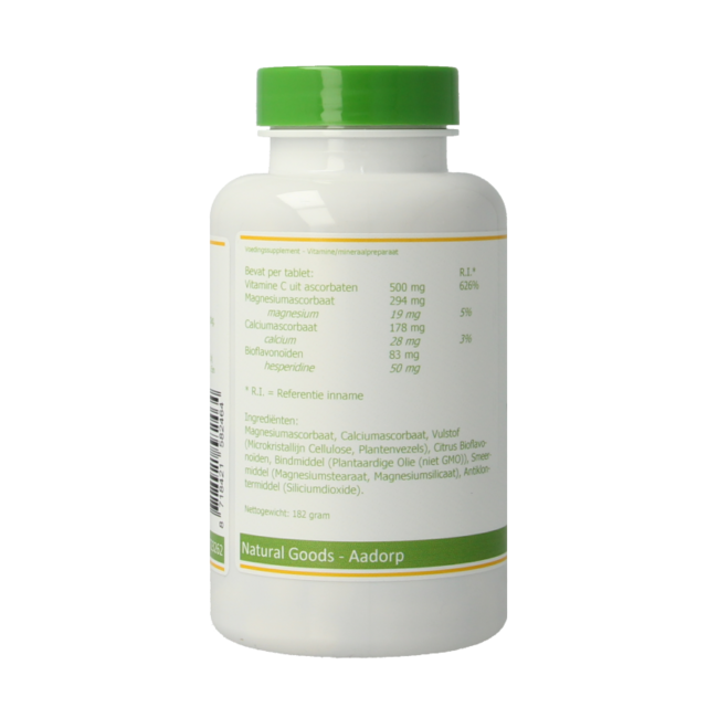 Vitamina C tamponada 500mg 180 Comprimidos