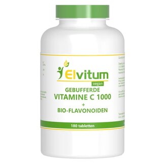 Elvitum Gebufferde vitamine C 1000mg 180 Tabletten