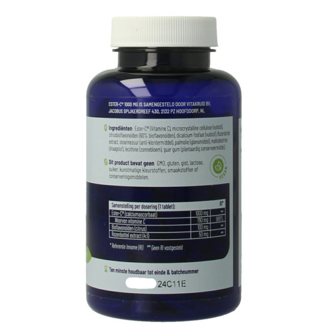 Ester-C Vitamina C 1000 Flavonoides Escaramujo 90 comprimidos
