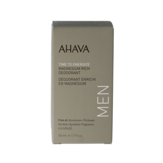 Ahava Deodorante roll-on da uomo ricco di magnesio 50 Millilitri