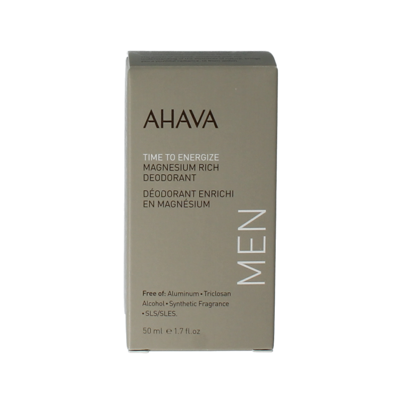 Ahava Desodorante roll-on para hombre rico en magnesio 50 mililitros