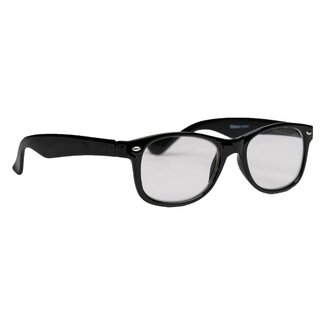 Leesbril wayfarer glans zwart +2.00 1 Stuks