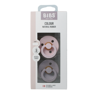 Bibs Dummy size 2 blossom dusky lilac natural rubber 2 pieces