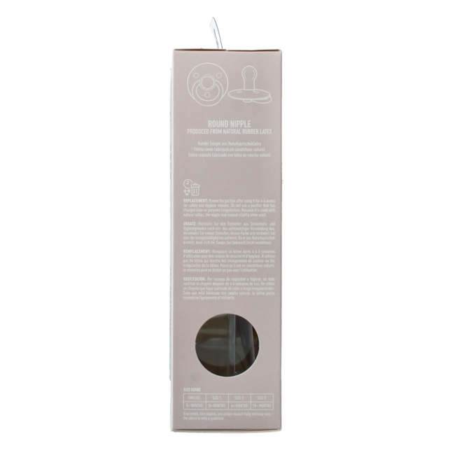 Fopspeen maat 2 blossom dusky lilac natural rubber 2 Stuks