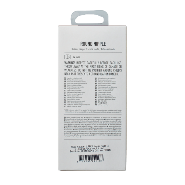 Fopspeen maat 2 blossom dusky lilac natural rubber 2 Stuks