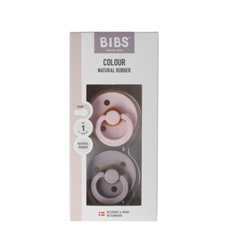 Bibs Smoczek rozmiar 1 blossom dusky lilac 2 sztuki