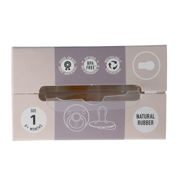 Smoczek rozmiar 1 blossom dusky lilac 2 sztuki