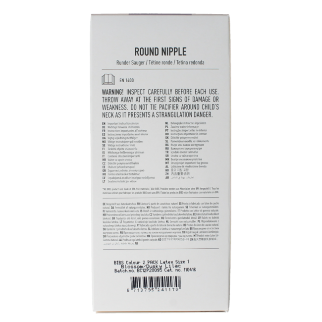 Fopspeen maat 1 blossom dusky lilac 2 Stuks