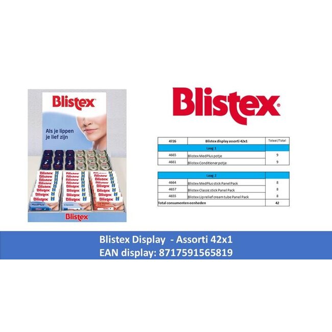 Display Assortito Blistex 1 Unità