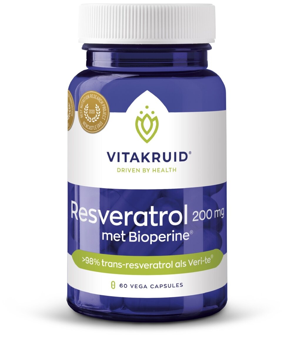 Vitakruid Resveratrolo (Veri-te) 200 mg con Bioperine | MyFitRank