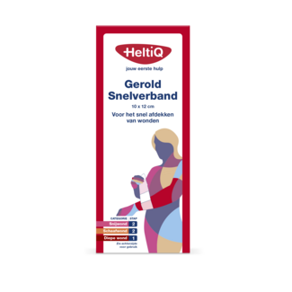 Heltiq Snelverband gerold nr. 3 10 x 12cm 1 Stuks
