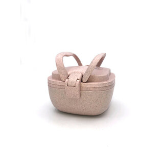 Huski Home Portapranzo in lolla di riso rosa 1 Pezzo