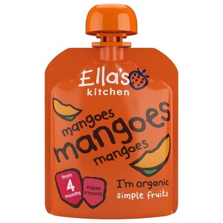 Ella's Kitchen Sacchetto spremibile di Mango Biologico 4+ mesi 70 Grammi