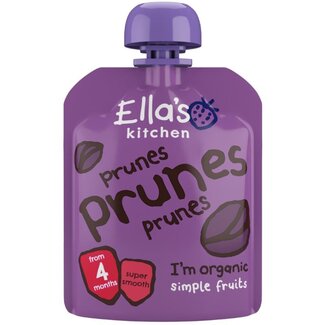 Ella's Kitchen Bolsitas de puré de ciruela 4+ meses bio 70 g