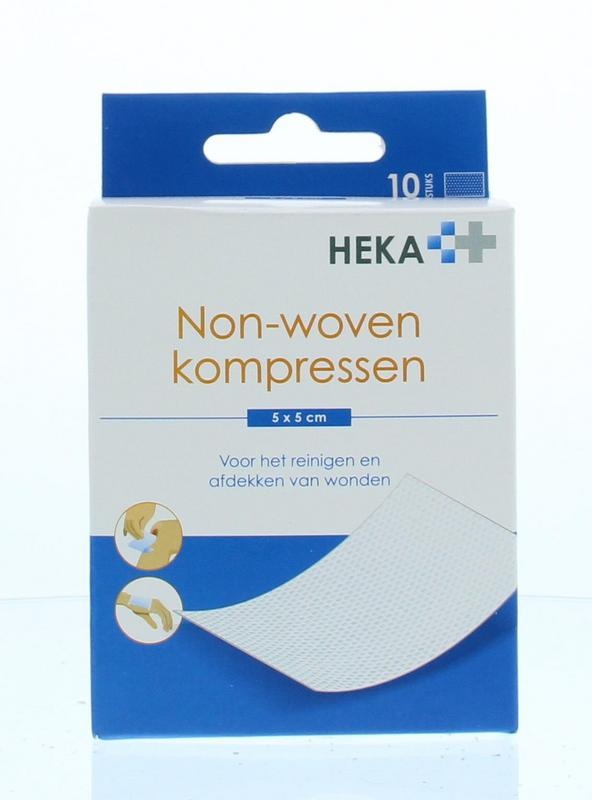Heka Compressa non-tessuto 5 x 5 cm sterile 10 Pezzi