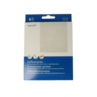 Heka Ointment compress 7.5 x 10cm sterile 6 pieces