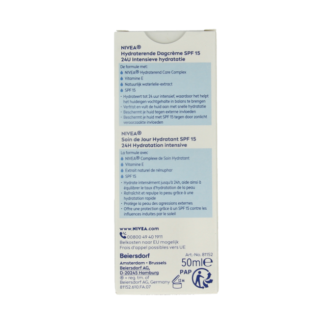 Crema de día hidratante Essentials piel normal/mixta SPF15 50 mililitros