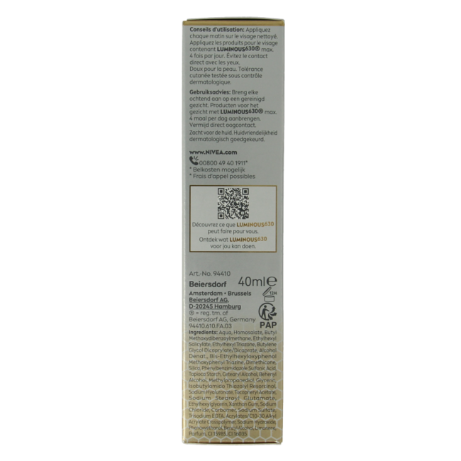 Cellular Luminous Anti-Pigment Fluid Creme SPF50 40 Milliliter