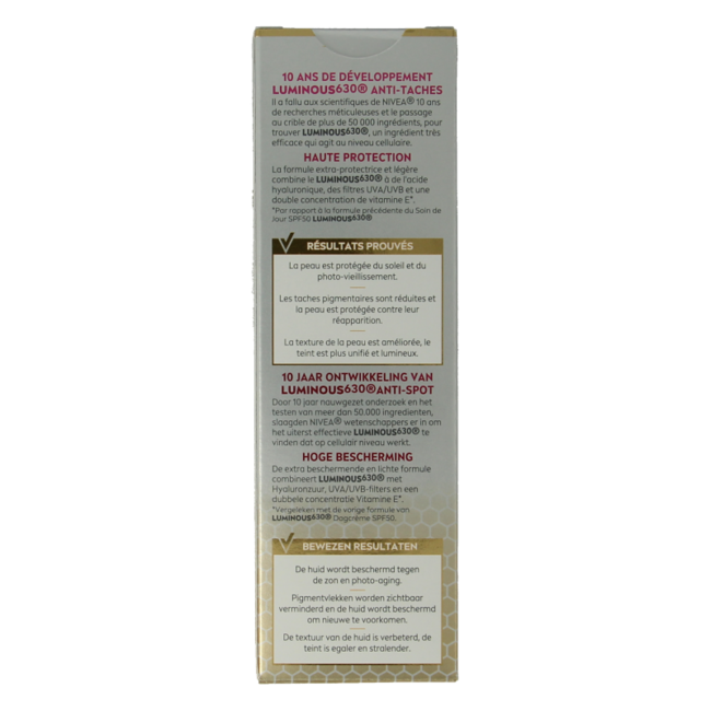 Crema fluida anti-pigmentación luminosa celular SPF50 40 mililitros