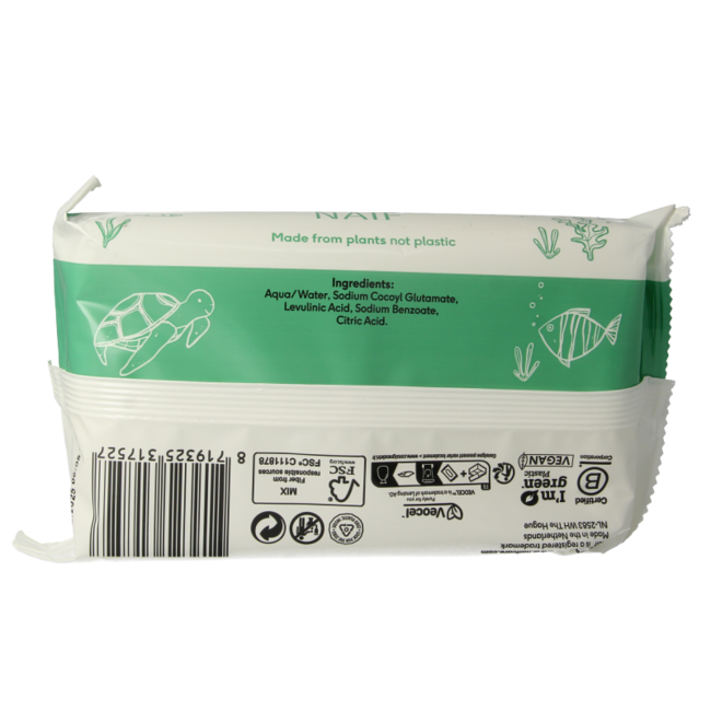 Baby & kids plastic-free wipes 54 pieces