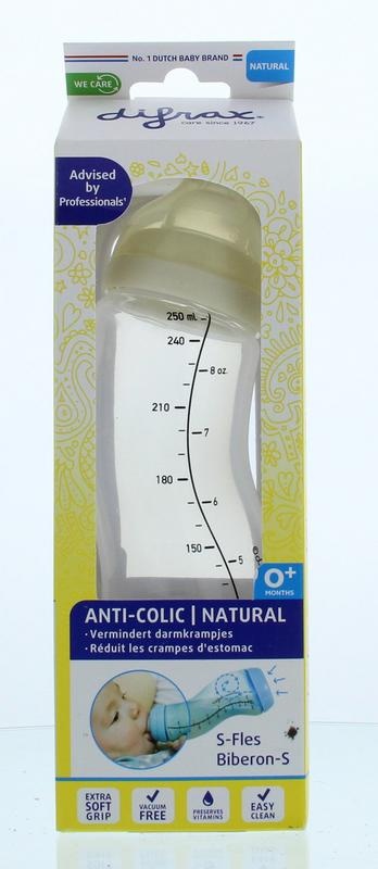 S-Fles natural creme 250ml 1 Stuks
