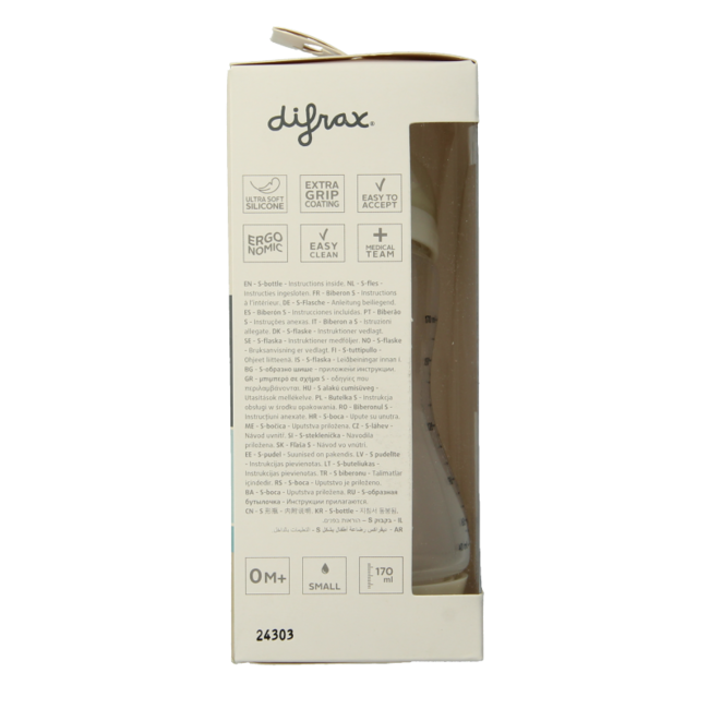 Biberon S Natural crème 170 ml 1 pièce