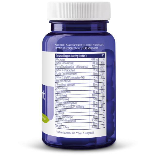 Multi Nacht Man 100% Vegan 30 Tabletten