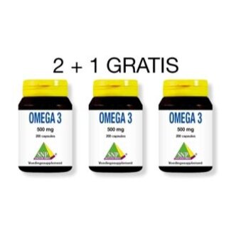 SNP Omega 3 500 mg Sparpaket 2 + 1, 600 Kapseln