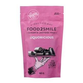 Food2Smile Liquoricious sans sucre et sans lactose 90 g
