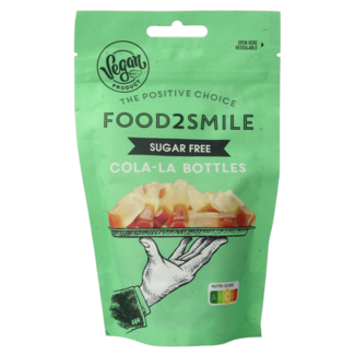 Food2Smile Botellas Cola-la sin azúcar sin lactosa 90 gramos