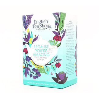 English Tea Shop Because you're amazing bio 20 bolsitas