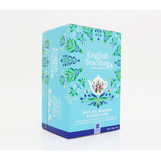 English Tea Shop Organic White Tea, Blueberry & Elderflower - 20 Bags