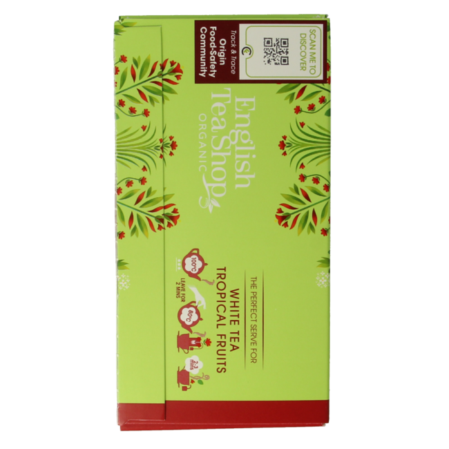 White tea tropical fruits organic 20 Bags