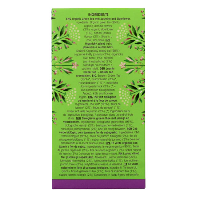 Té verde al jazmín bio 20 bolsitas